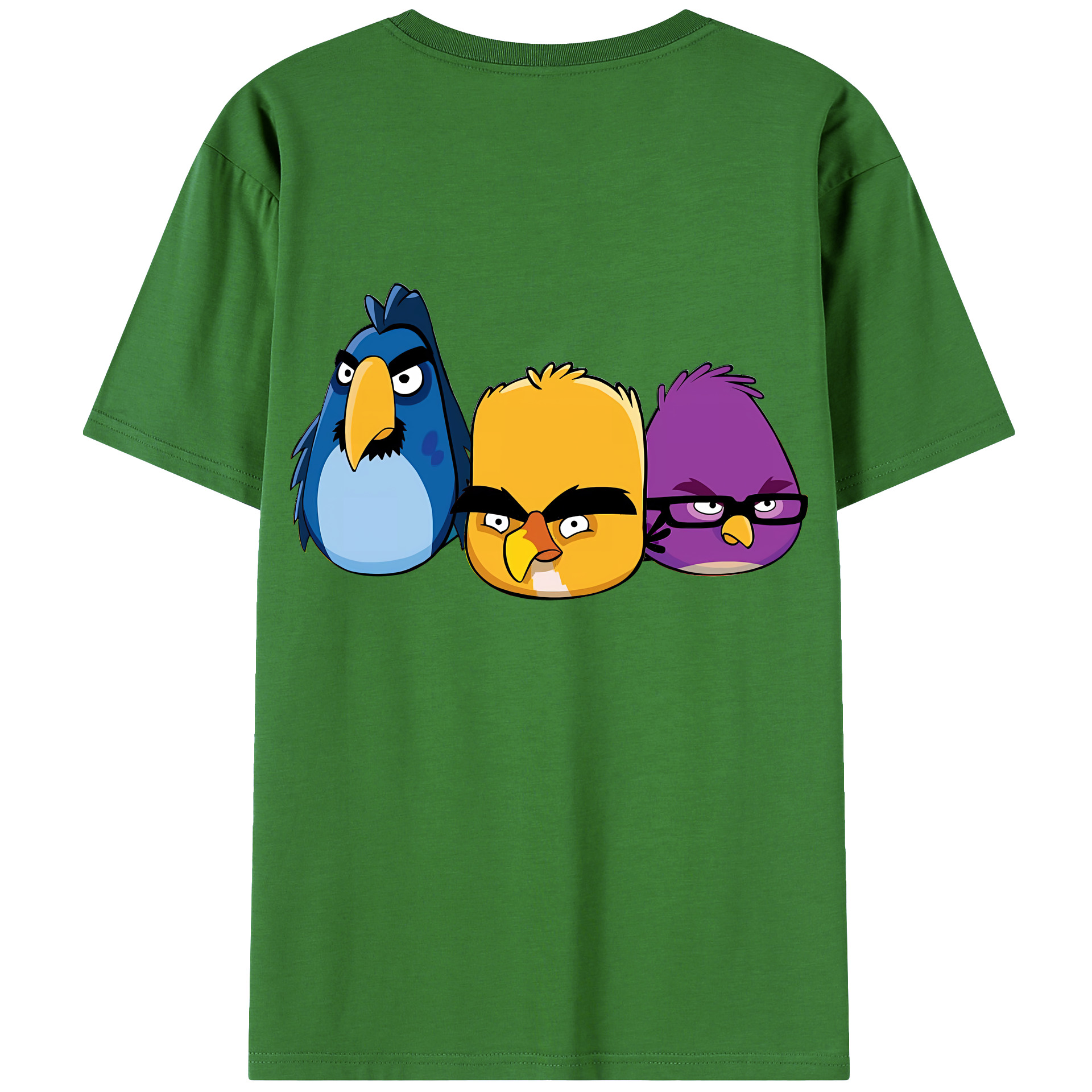 （画像用） Angry Birds アングリーバード レディース半袖Tシャツ(バックプリント)